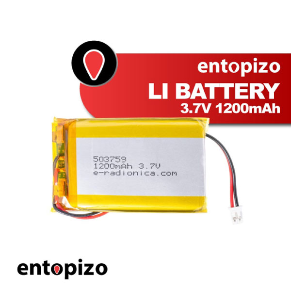 Batterie au lithium 3,7 V, 1 200 mAh, 4,44 Wh