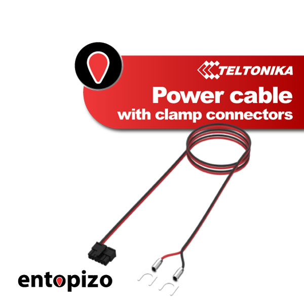 Câble d'alimentation TELTONIKA avec connecteurs à pince (PPWS00000680)