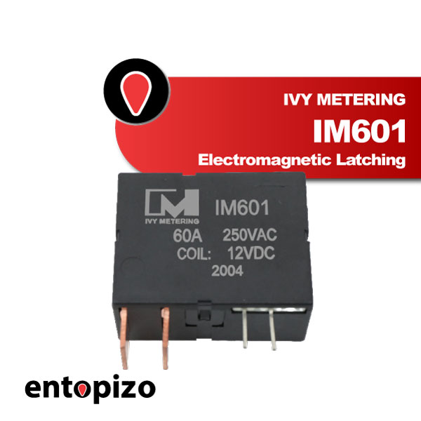 Relais à verrouillage bistable IM601 12 V 60 A (3 broches)